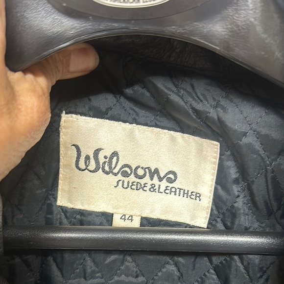 Vintage Wilson Black Leather Fringe Motorcycle Jacket - Picture 2 of 16